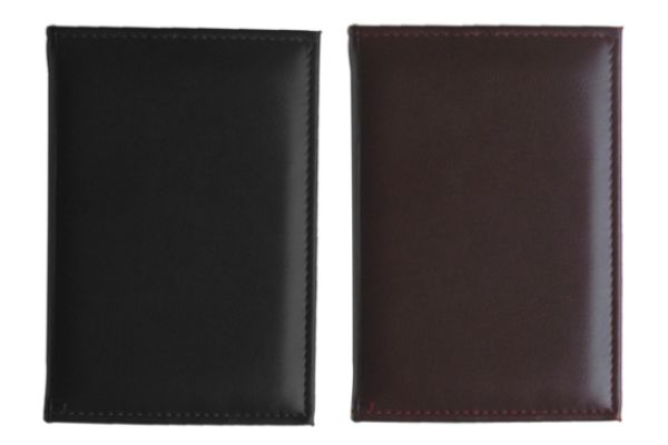 Directorio secretarial abierto con hojas interiores