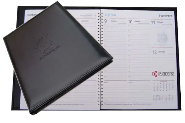 Agenda ejecutiva personalizada abierta