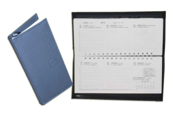 agenda bolsillo curpiel grabado