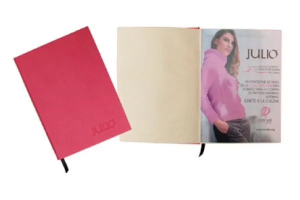 Agenda diaria vista frontal